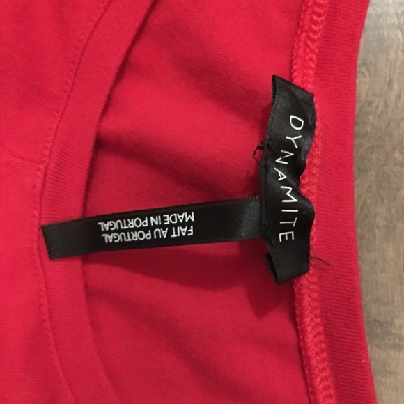Red Longsleeve Dynamite top - Picture 5 of 5